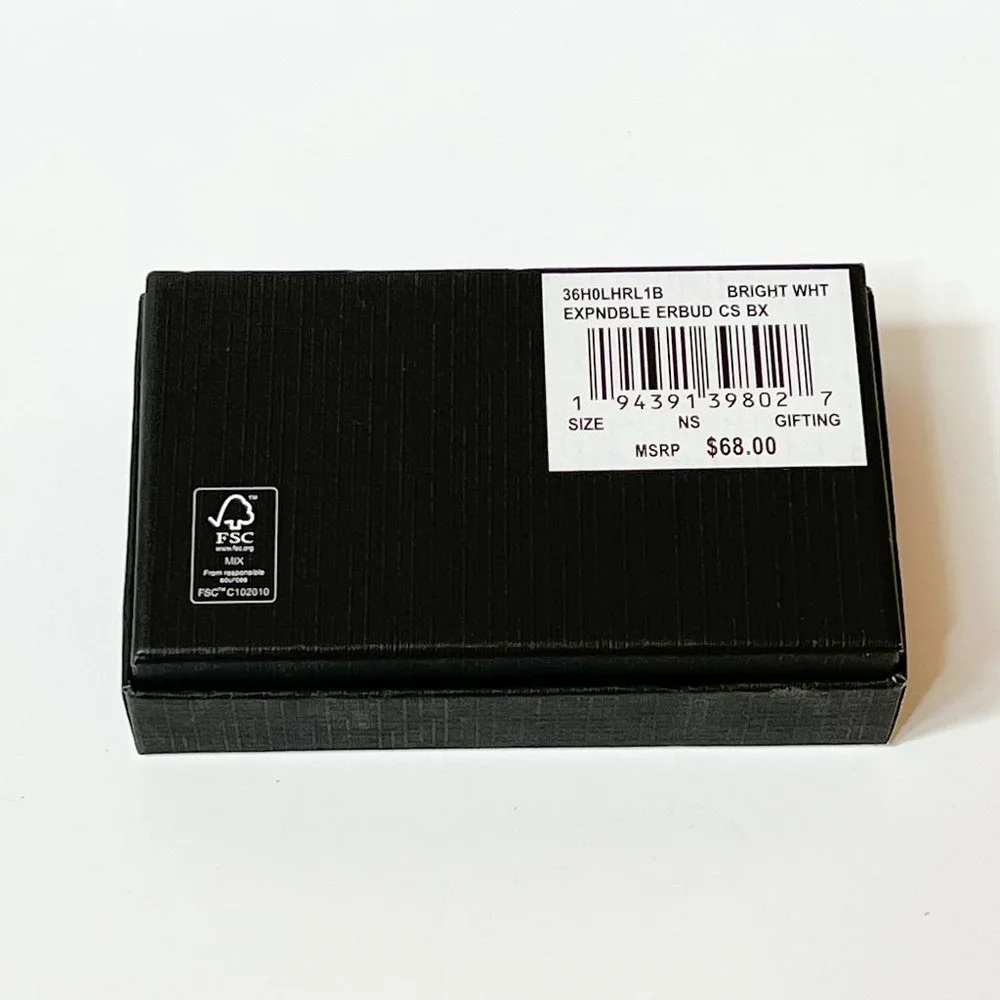 Michael Kors Gifting Expendable EARBUD Case MK Bright White